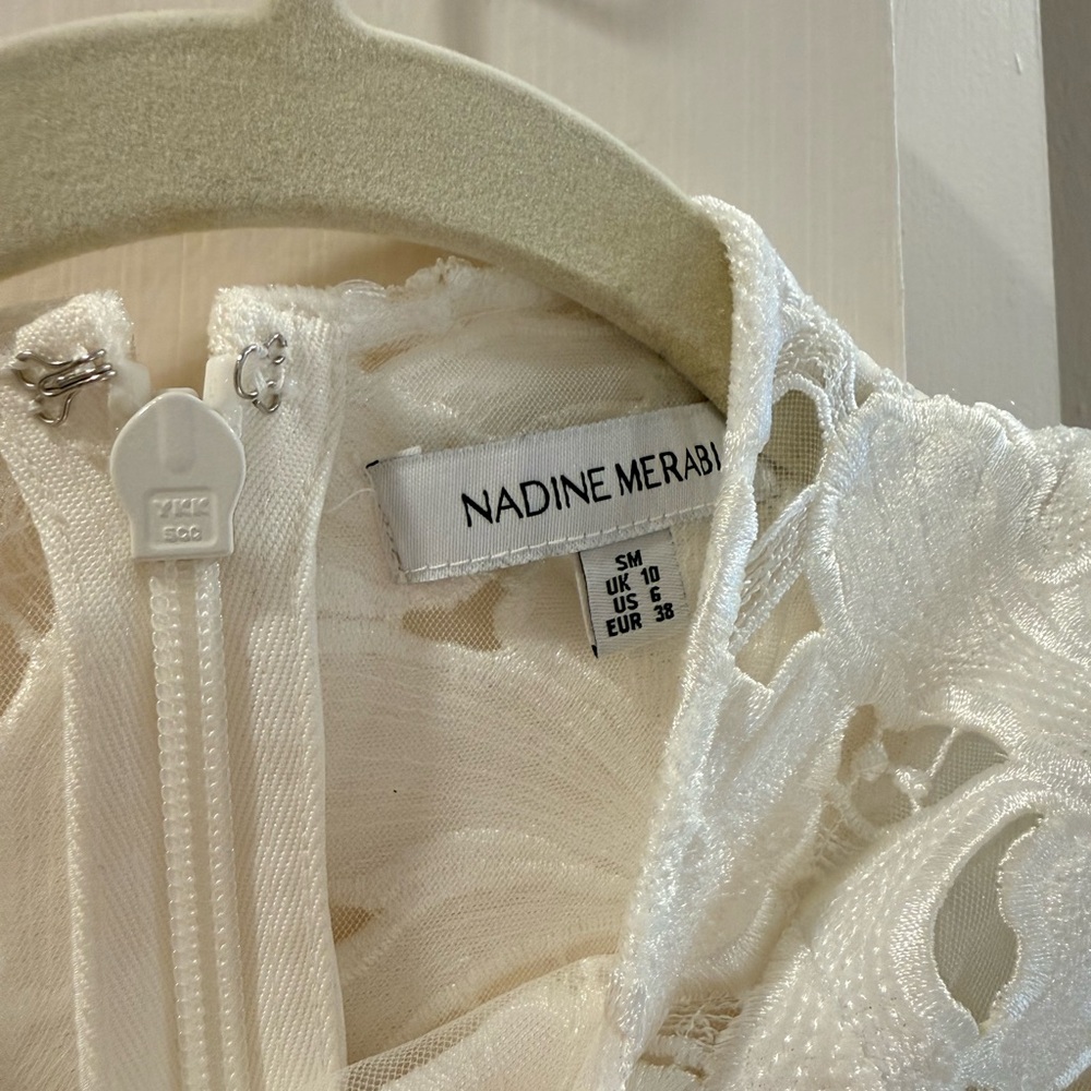 NADINE MERABI Ivory Lace Dress - Picture 2 of 7